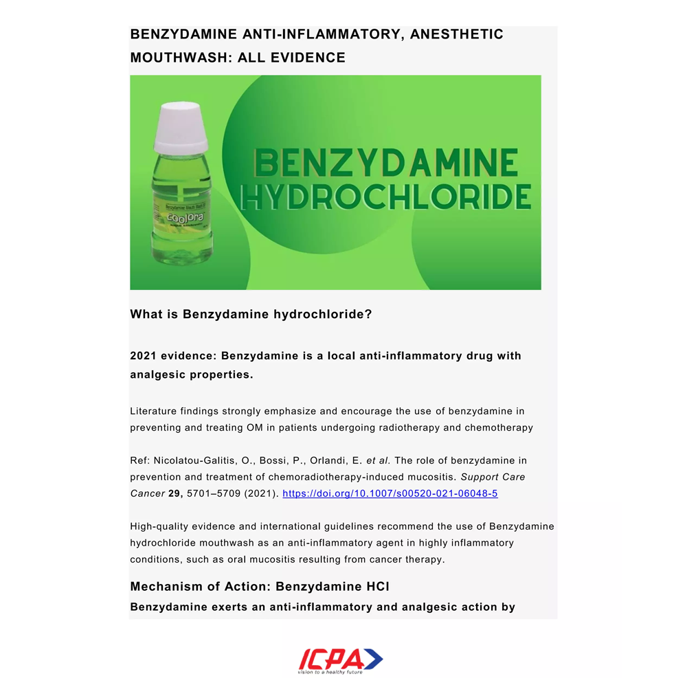 Benzydamine Mouthwash BP Coolora (Halitosis / Bad Breadth)