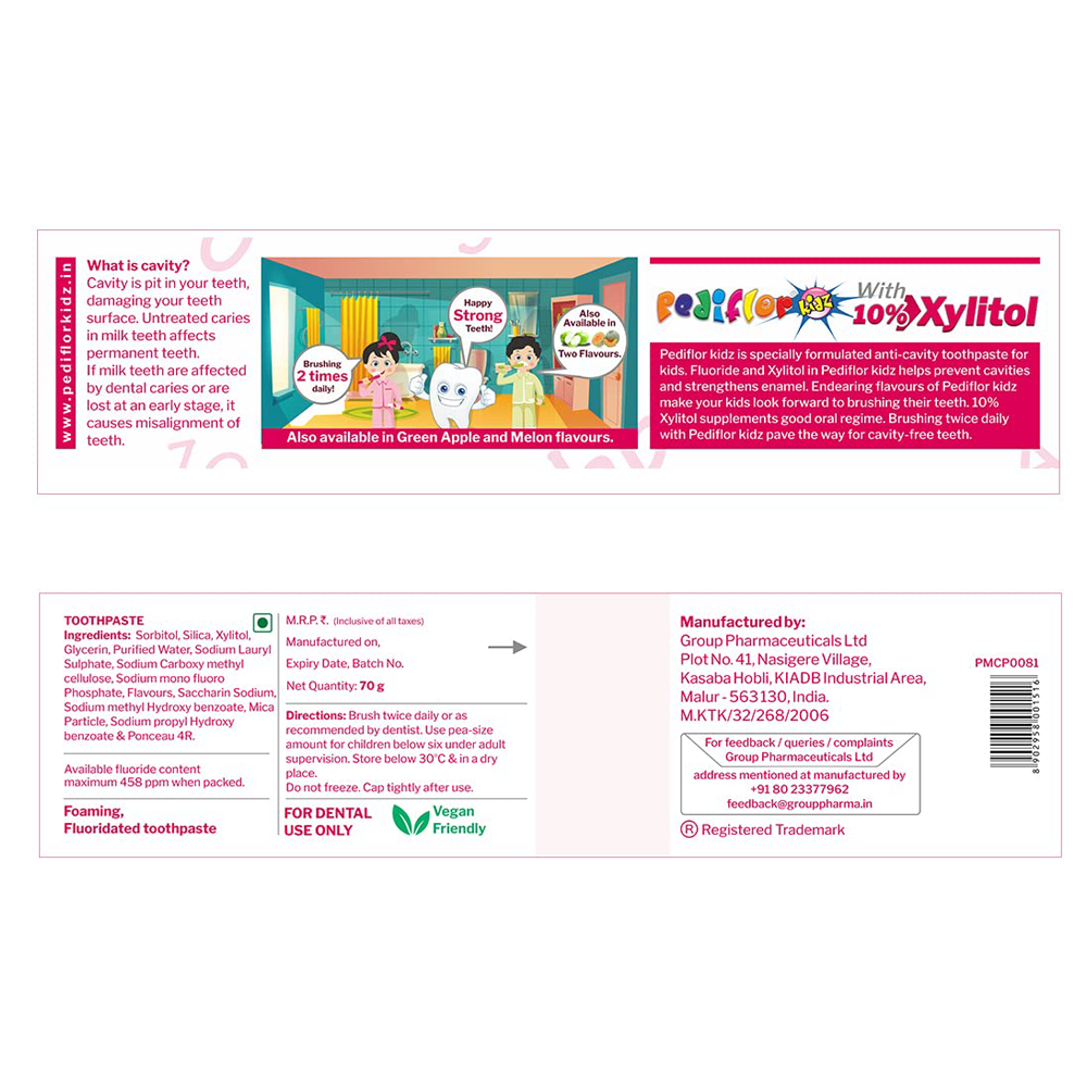 Pediflor Toothpaste (Kids Toothpaste)